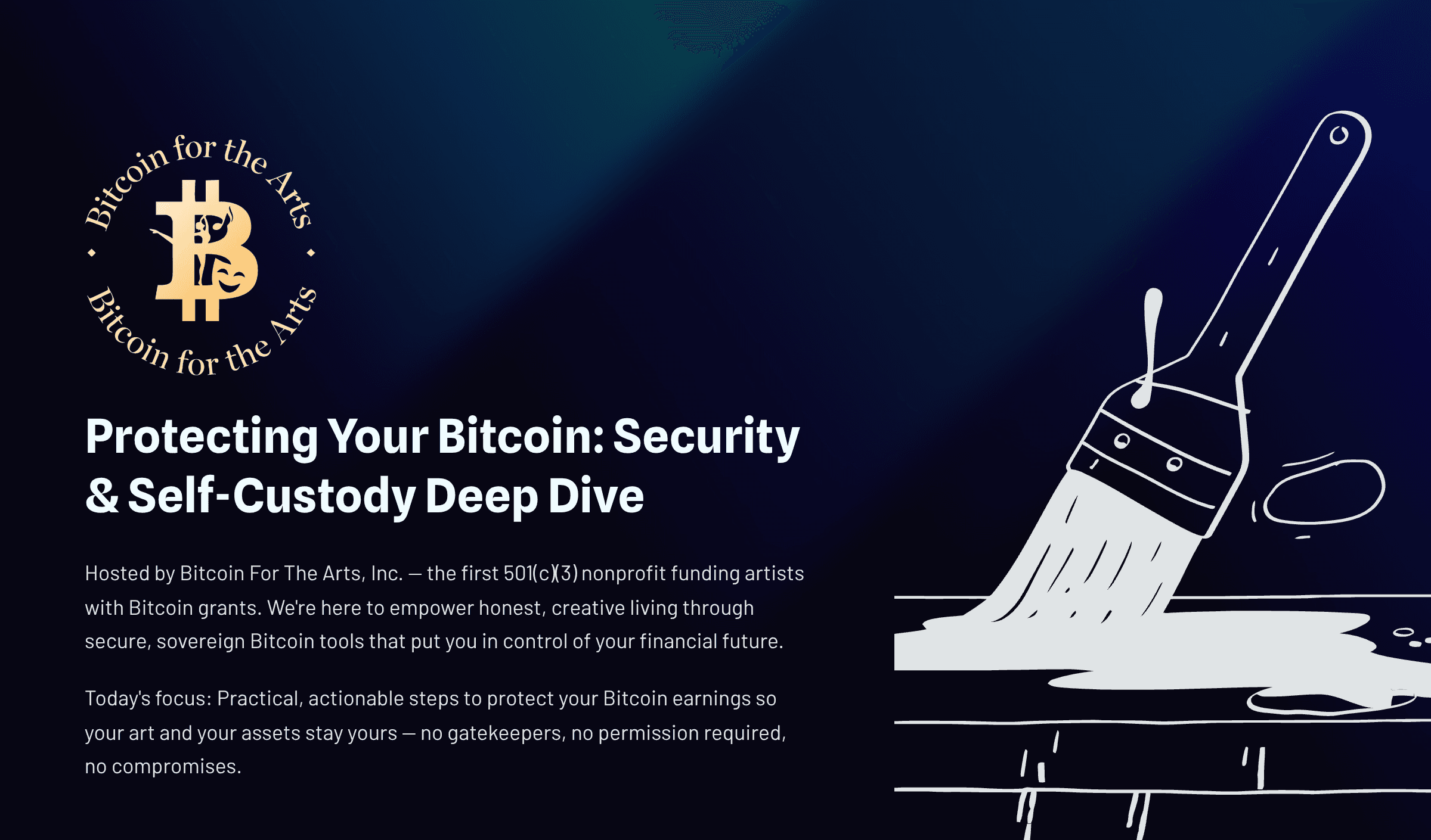 Protecting Your Bitcoin: Security and Self-Custody Deep Dive — webinar cover