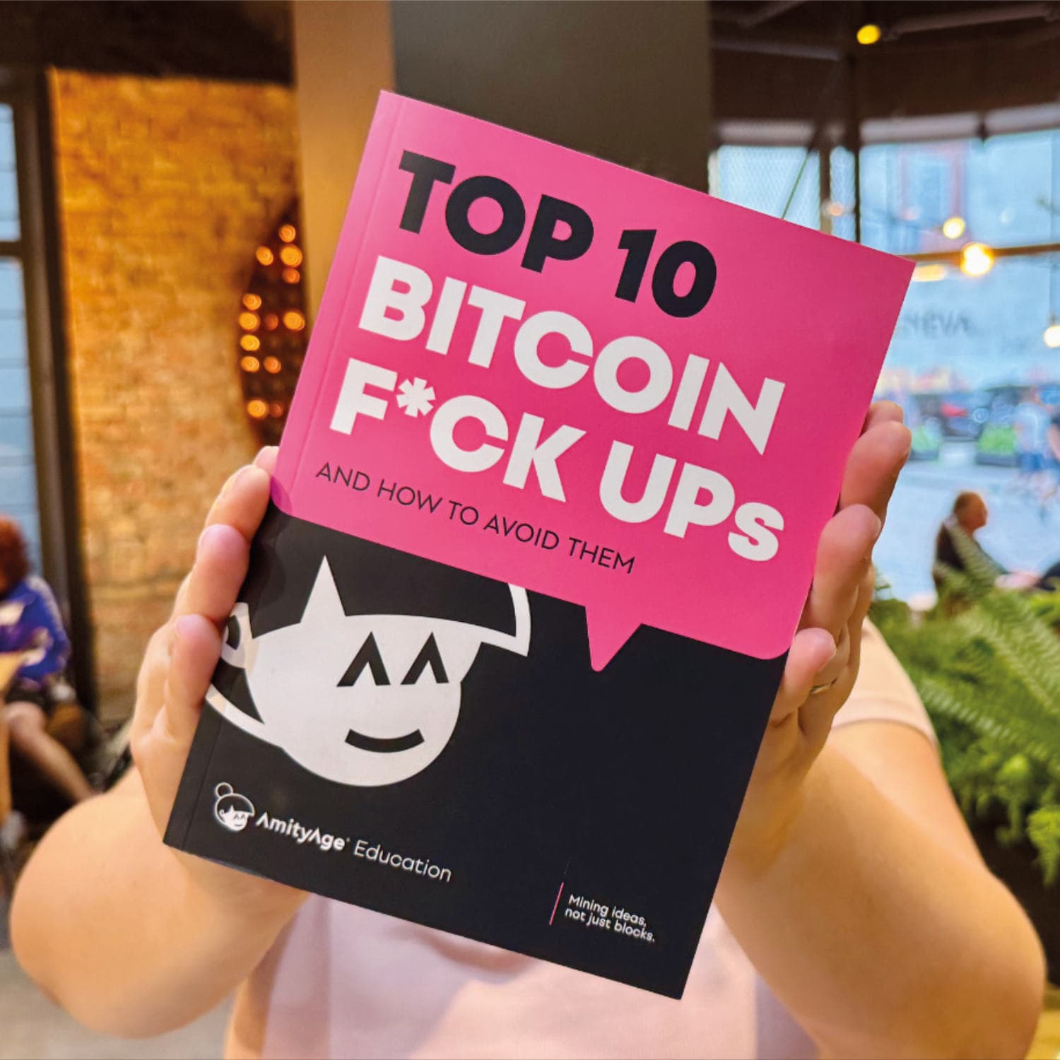 Top 10 Bitcoin F*ck Ups book design by No Good Kid for AmityAge Education